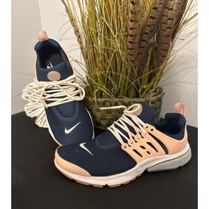 Nike Air Presto Sneakers Navy Peach Women’s 8 Custom LKA